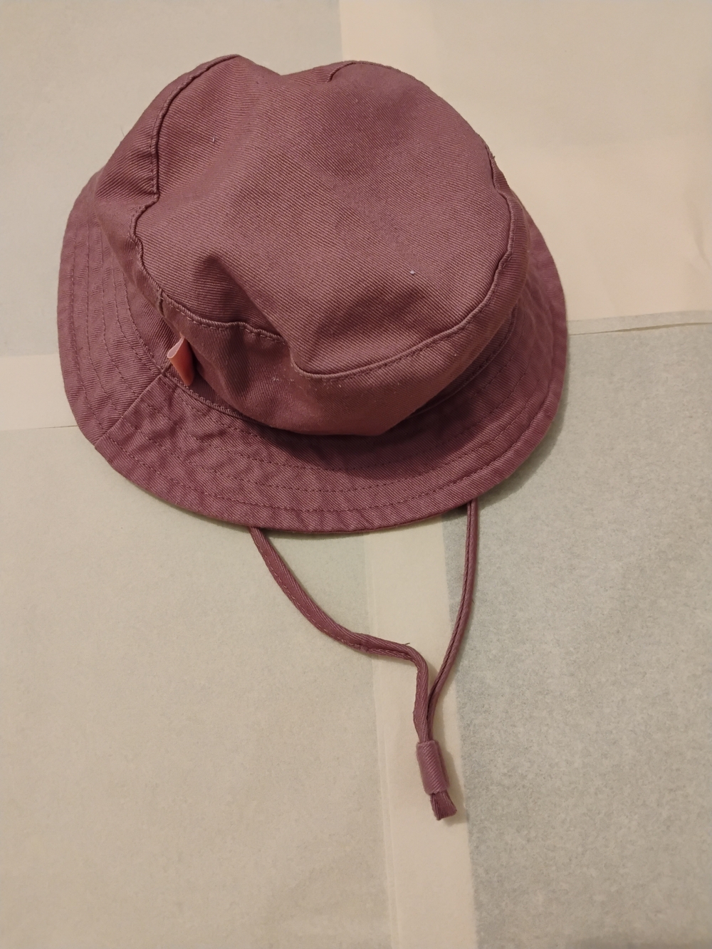 Baby Brown Bucket Hat with Chin Strap